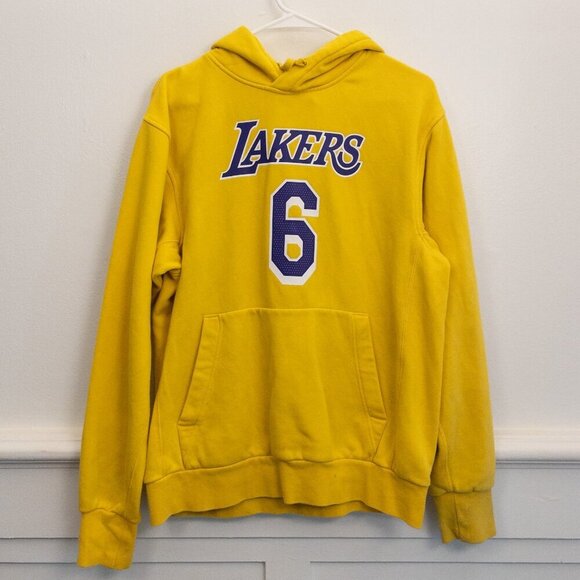 Nike Other - Nike Los Angeles Lakers LeBron James #6 Hoodie – Gold Purple Men’s Large
